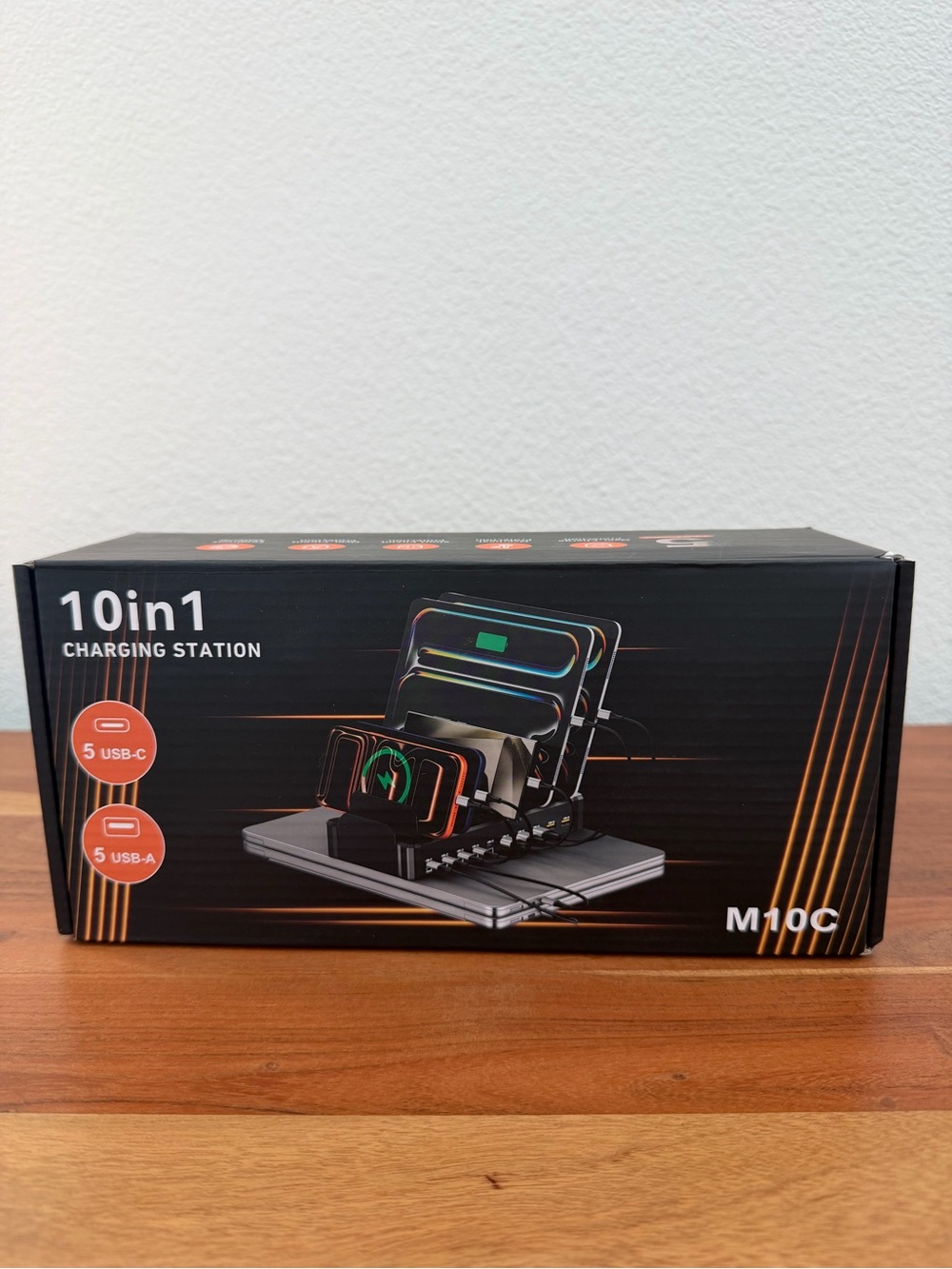 750W Charging Station for Multiple Devices, Zobirez 10-Port Fast Charger